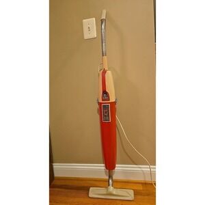 Vintage Red Eureka 2 Speed Stick Vacuum Cleaner Broom model 123 Super Power NICE
